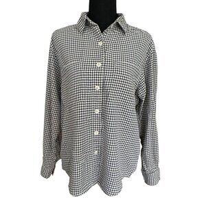 L. L. Bean Women's Long Sleeve Plaid Button Up Shirt - Size Medium
